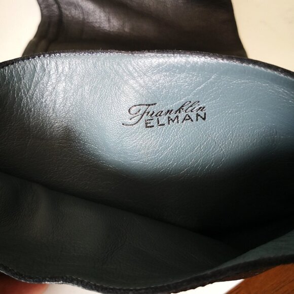 Franklin Elman Italy Soft Leather Knee High Boots Black Size US 9 EU 40 - Picture 10 of 12